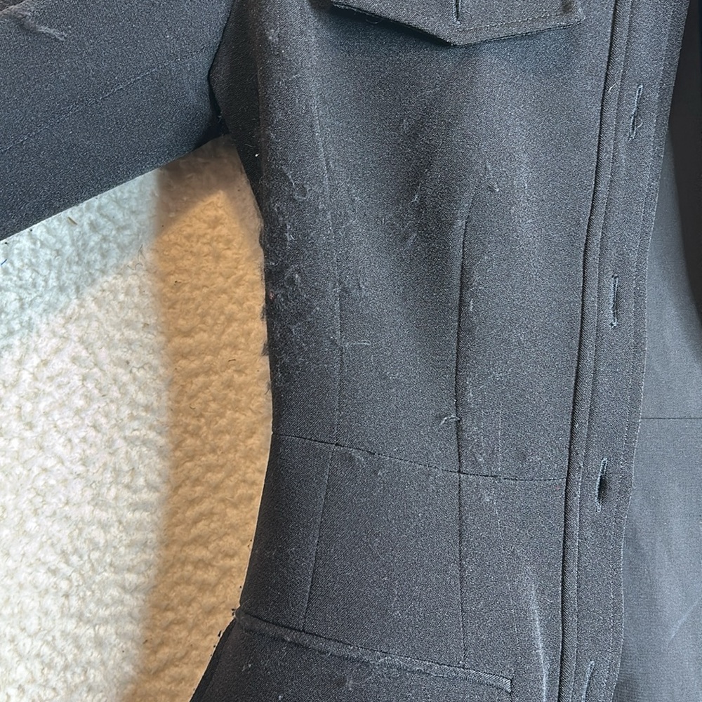 Toccin Valerie Womens Black Long Sleeve Button Down Dress Size 4 - Picture 5 of 10